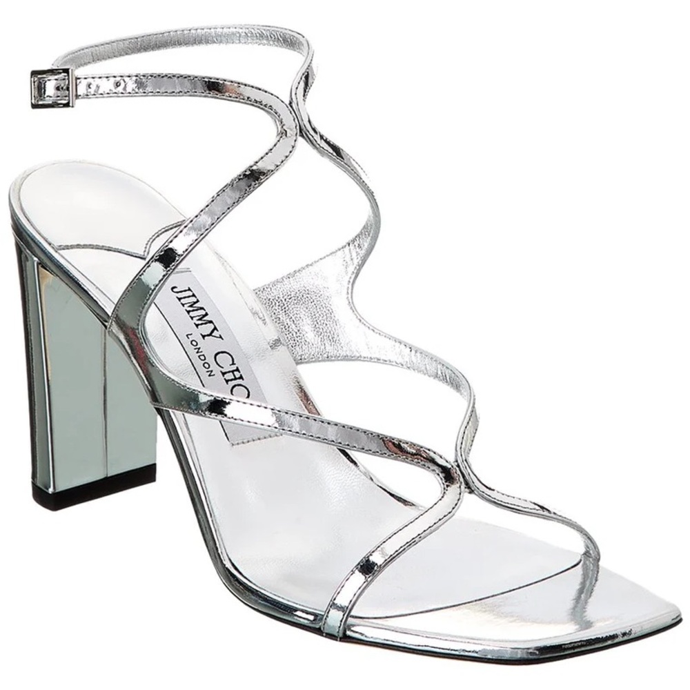 JIMMY CHOO
Azie 85 metallic leather sandals